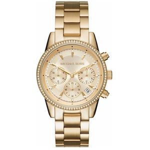MICHAEL KORS LADIES CHRONOGRAPH WRISTWATCH 37 MM STAINLESS STEEL BRACELET
